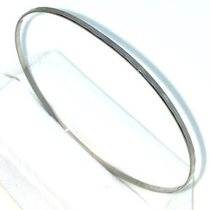 Silver Bangle Bracelets plain full diamond cut